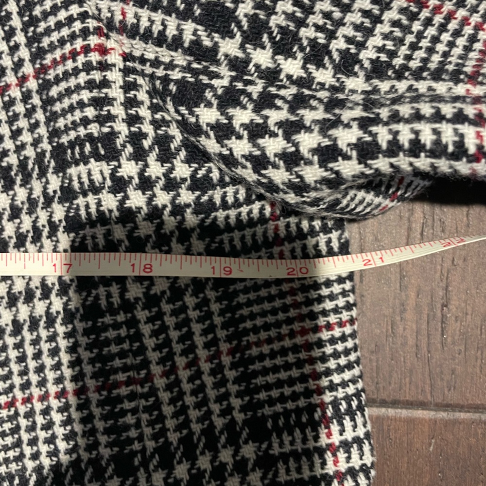 Price to sell: Sezane Johnson Coat Carreaux Ecru Noir - Size 42 - Picture 7 of 8